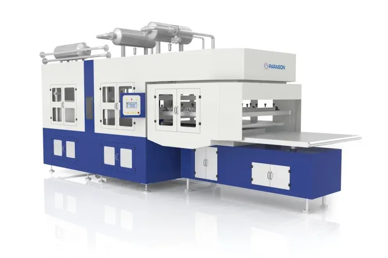 Parason PFA-S1500 Automatic Forming Machine - Sugarcane bagasse plate making machine with 1500x1500mm platen producing 700-850 kg per day