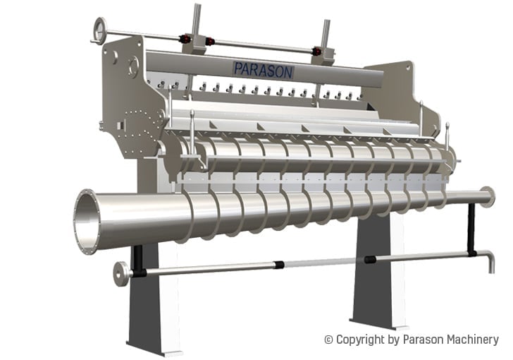 Caixa de entrada Parason com caixa difusora — reconstrução e atualização de caixa de entrada para máquina de papel