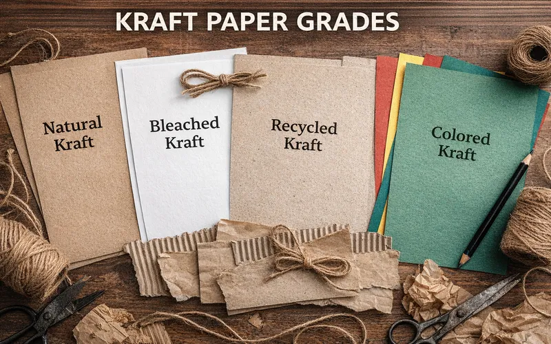 Kraft paper grades - kraft liner, sack kraft, tissue, writing paper
