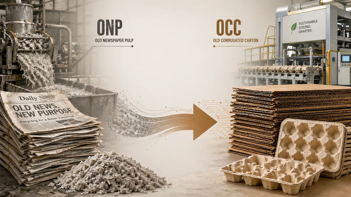 ONP to OCC for Egg Tray Molded Fiber: Why the Transition Is Inevitable