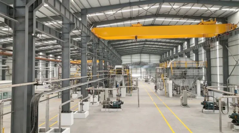 What is a paper mill plant — aerial view of a complete paper manufacturing facility