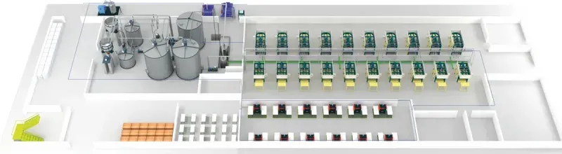 Complete sugarcane bagasse plates manufacturing process - production line layout by Parason