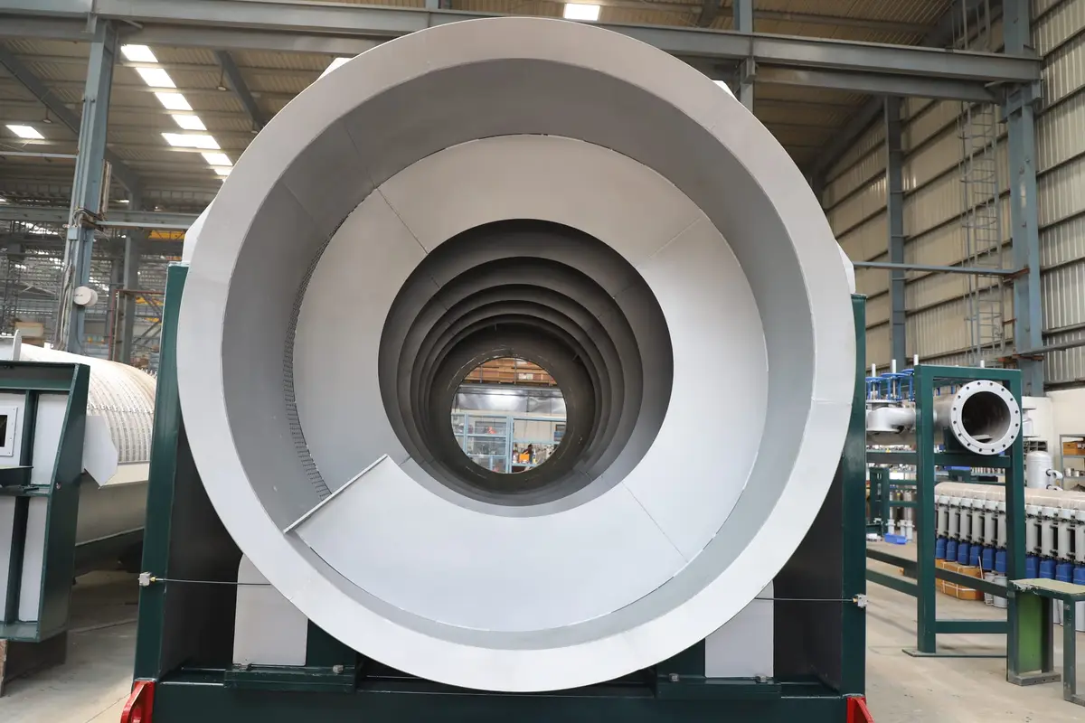 Parason trommel screen machine installed at recycled paper mill — live installation