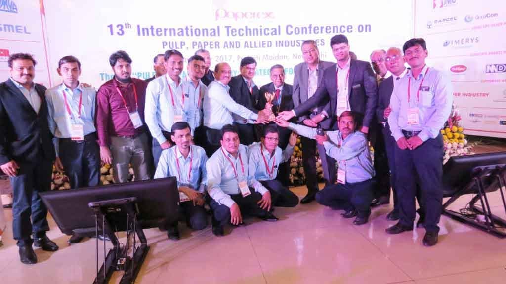 1st Prize for Excellence in Machinery Display at Paperex 2017