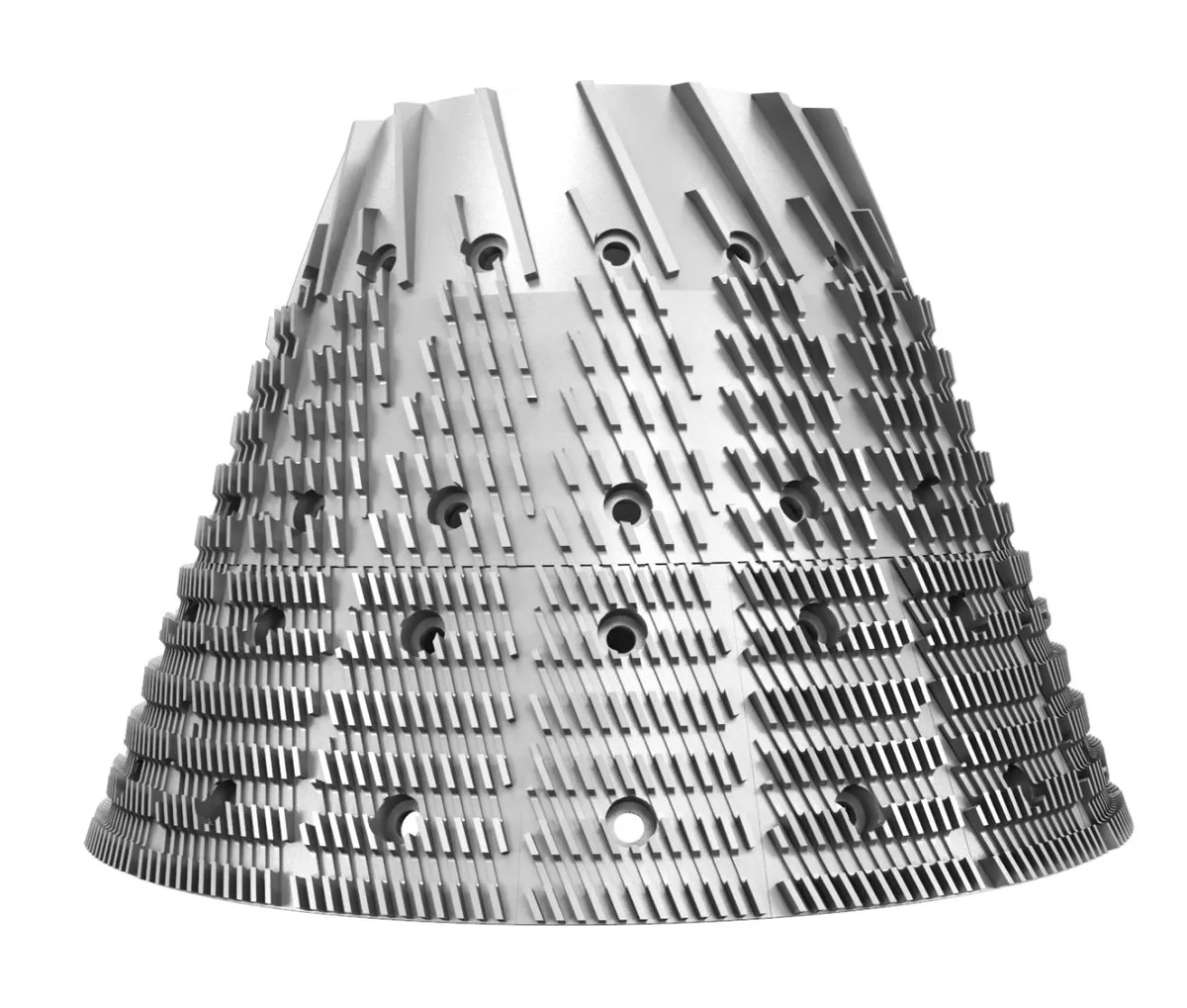 Parason Conical Disperser Fillings for hardwood, softwood and mechanical pulp refining