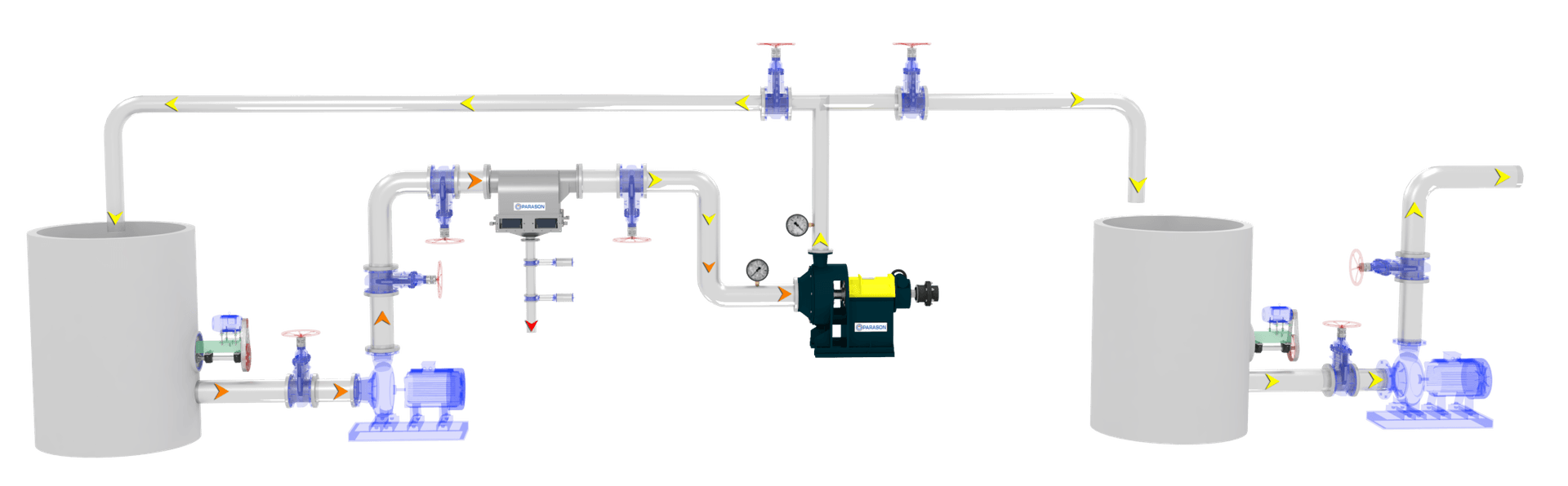 Deflaking Process Flow Diagram